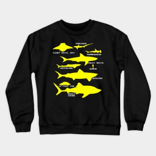 Shark Size | Ocean Sea Animal Fish Fishing Crewneck Sweatshirt